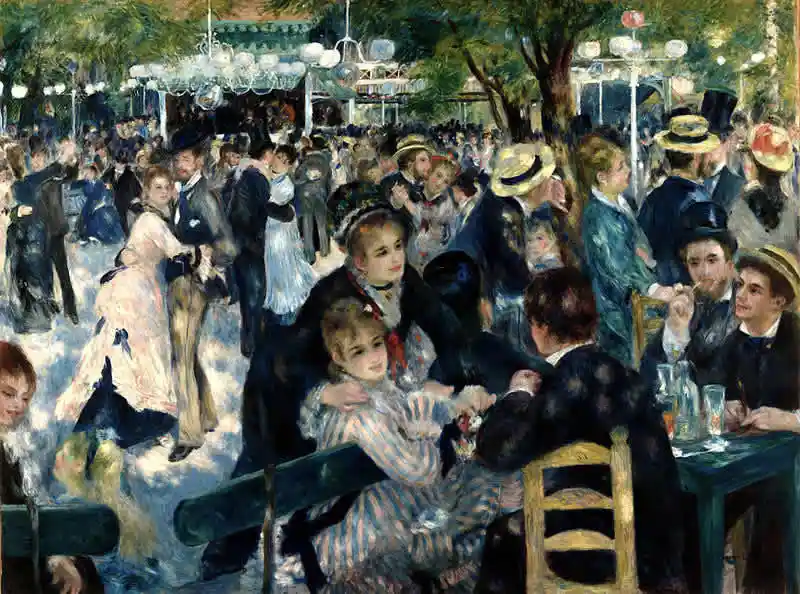 Dance at Le moulin de la Galette, painting by Renoir