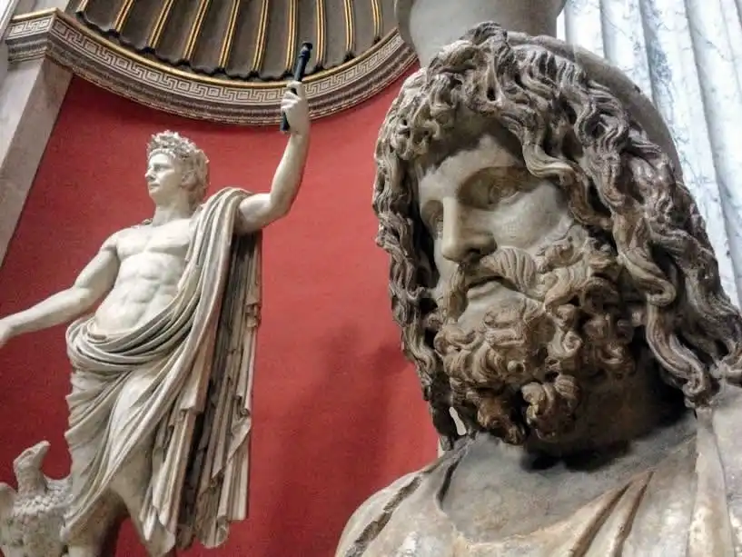 Roman statues in Vatican Museum