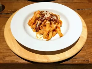 Home made pasta Amatriciana