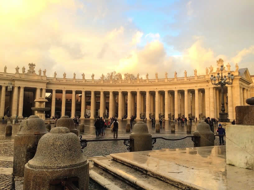 St Peters square in Vatican