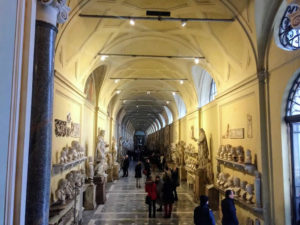 Hallway with statues in Vatican Museum
