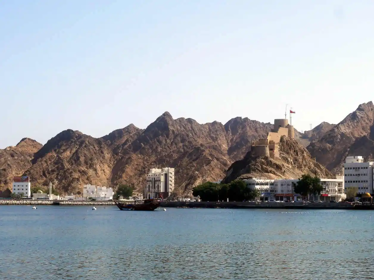 View at the old fort in old Muscat