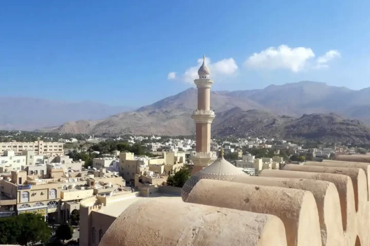 View of Nizwa city from the fortress