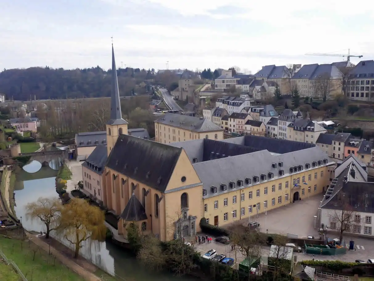 View on Neimënster in Luxembourg City
