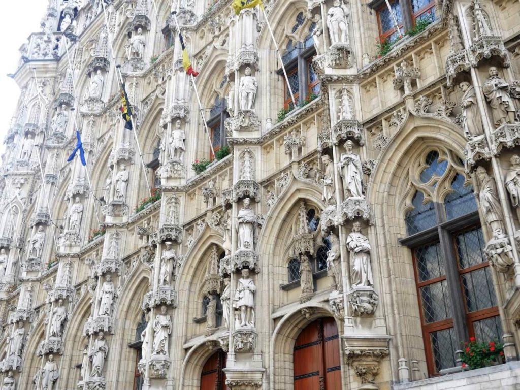 Town Hall (Stadhuis) closeup in Leuven