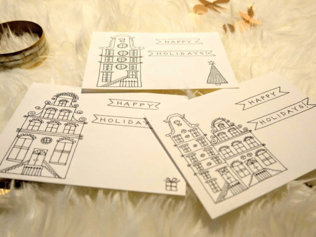 Christmas Cards inspired by Amsterdam