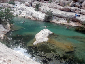 Swimming in Wadi Shab