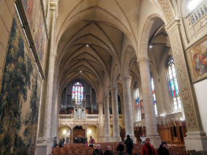 Notre Dame Cathedral interior in Luxembourg city