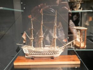 ship model at the International maritime museum in Hamburg