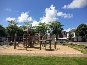 Kids playground at Main square at Den Burg at Texel Island