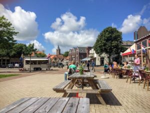 Main square at Den Burg at Texel Island