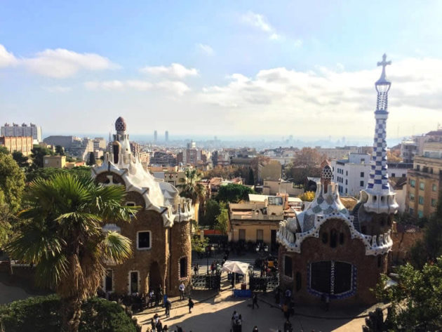 View to Barcelona from Park Guell