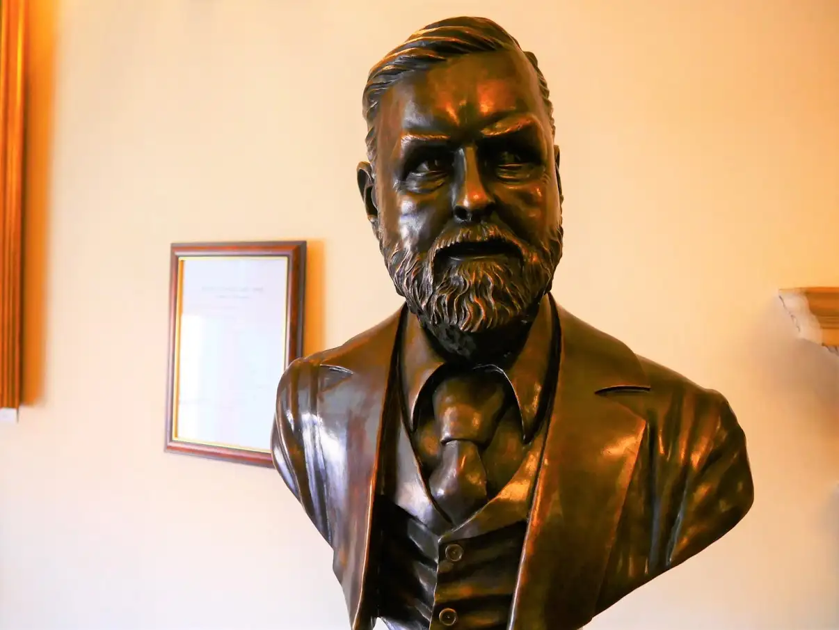 Bram Stoker's bust from the Irish Writers Museum in Dublin