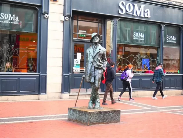 Statue of James Joyce in Dublin