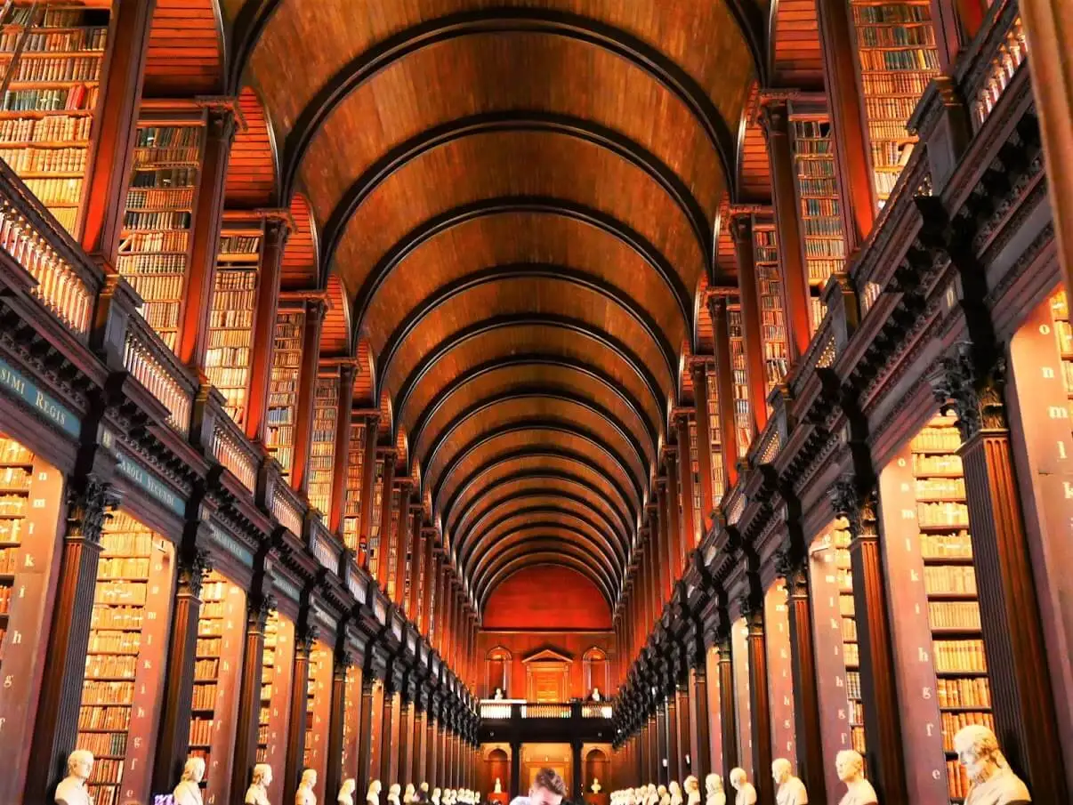 Trinity College library in Dublin