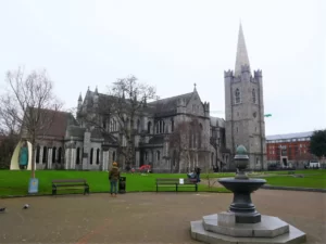 View on Saint Patrick's cathedral from a park