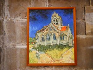 Van Gogh painting of church in Auvers sur Oise