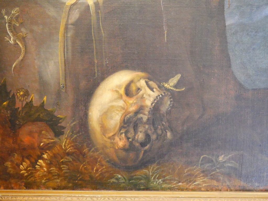 Scull painting in Antwerp