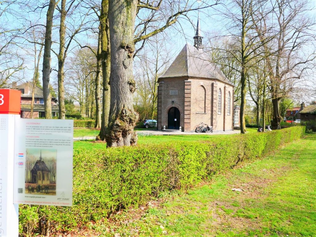 reformed church in Nuenen from van Gogh painting