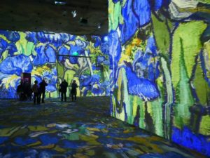 Van Gogh digital exhibition at the Entrance to the Carrières de Lumières