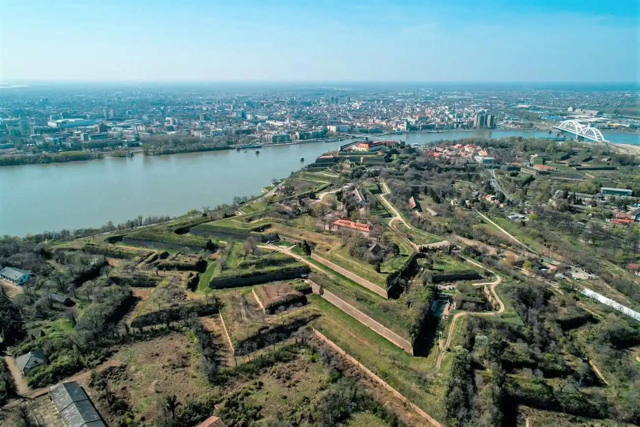 Birds view of Novi Sad