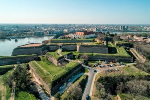 View on Petrovaradin fortress in Novi Sad