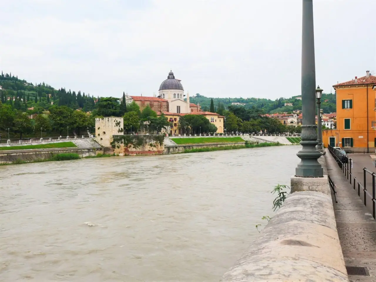 Bank of the River Adige in Verona