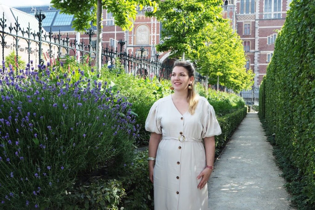 Photo shoot at the garden of the Rijksmuseum