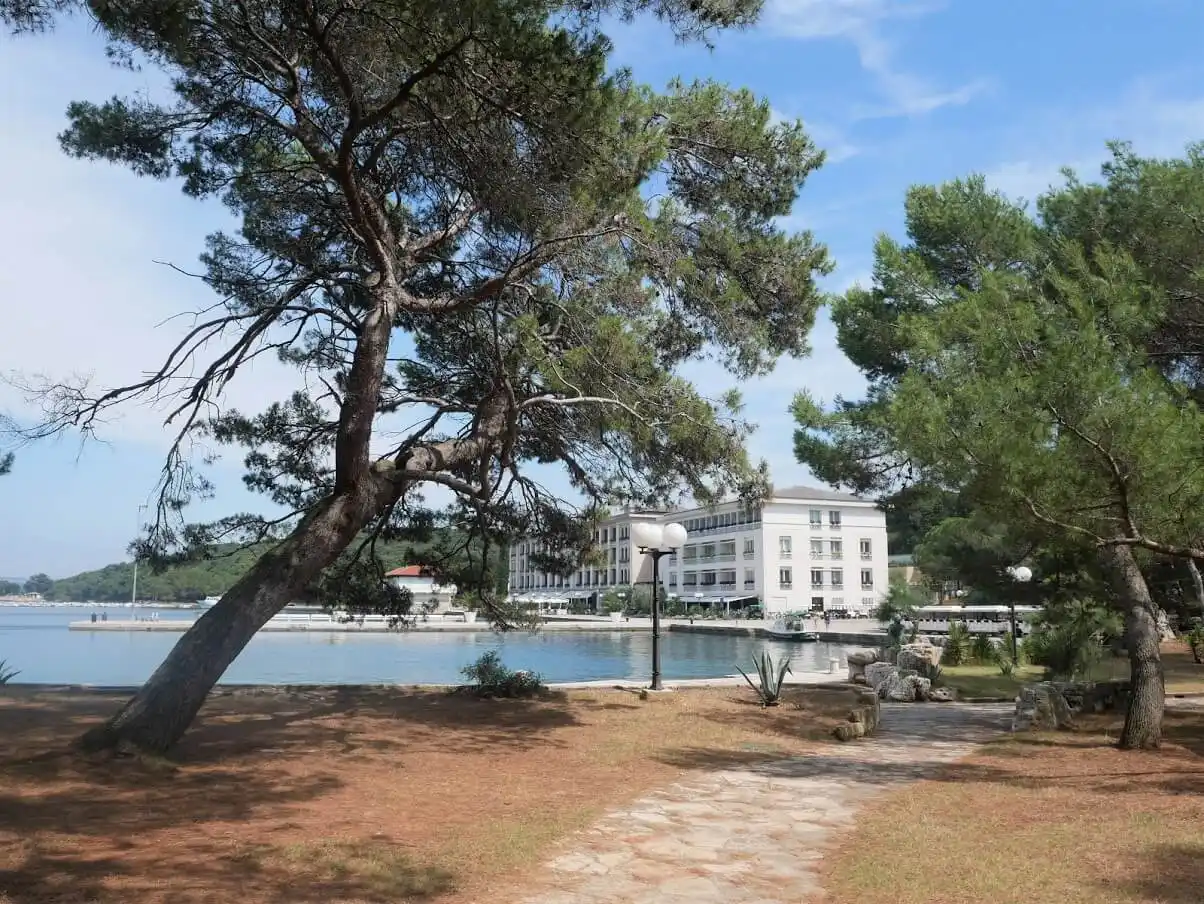 View on hotels at Brijuni Islands