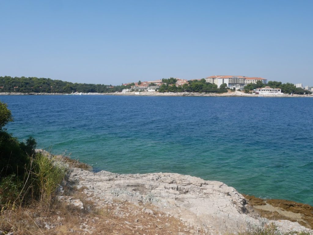 Sea and the Istrian peninsula in the back