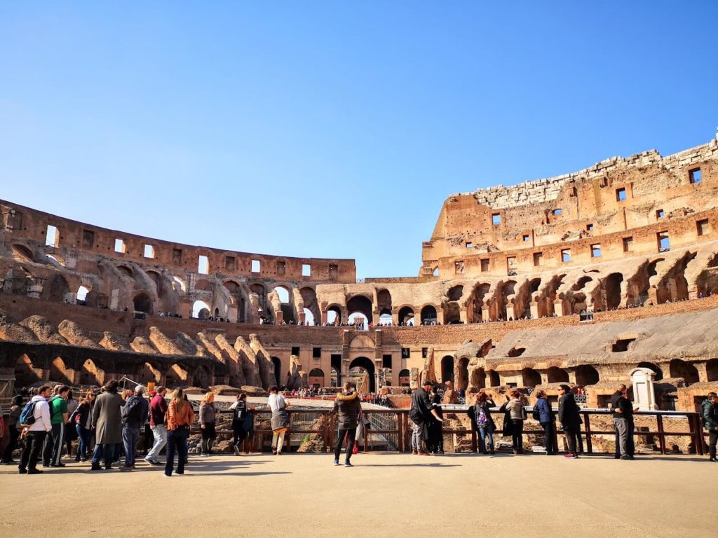 Colosseum in Rome arena level