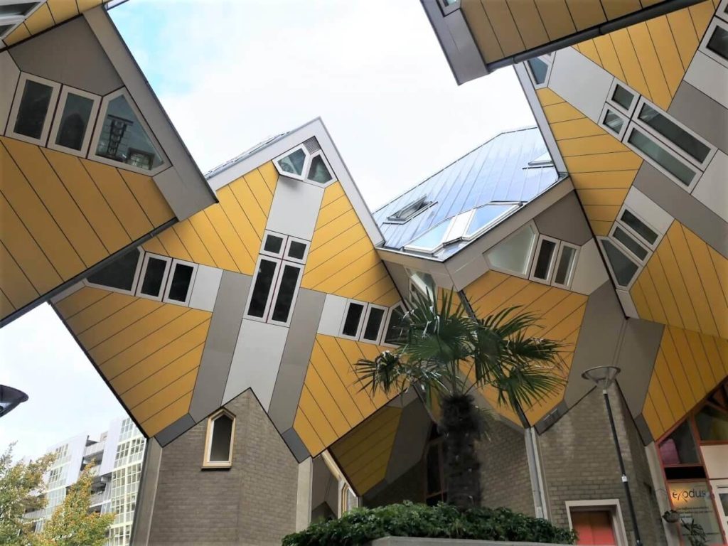 The layout of the cube houses in Rotterdam