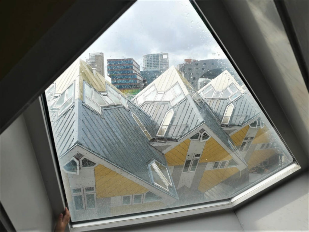 View from one of the cube houses in Rotterdam