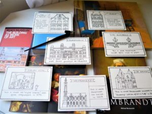 Rembrandt in Amsterdam Colouring Postcards