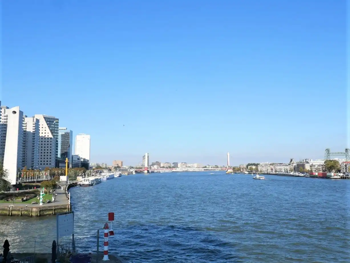 View on river Mass in Rotterdam