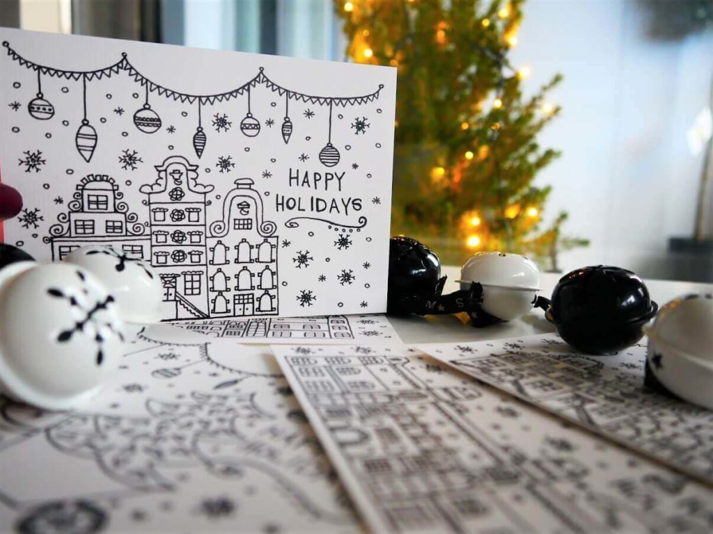 Christmas cards inspired by Amsterdam