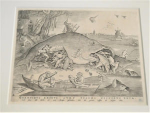 Bruegels print with fish eating fish