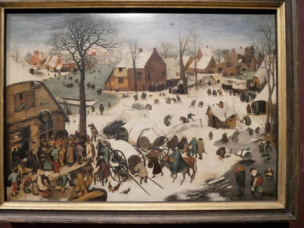 Painting of Pieter Bruegel at the Royal museums of fine art in Brussels Belgium