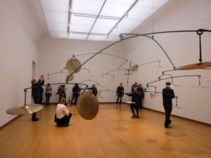 Carlos Amorales drums instalation at Stedelijk Museum in Amsterdam