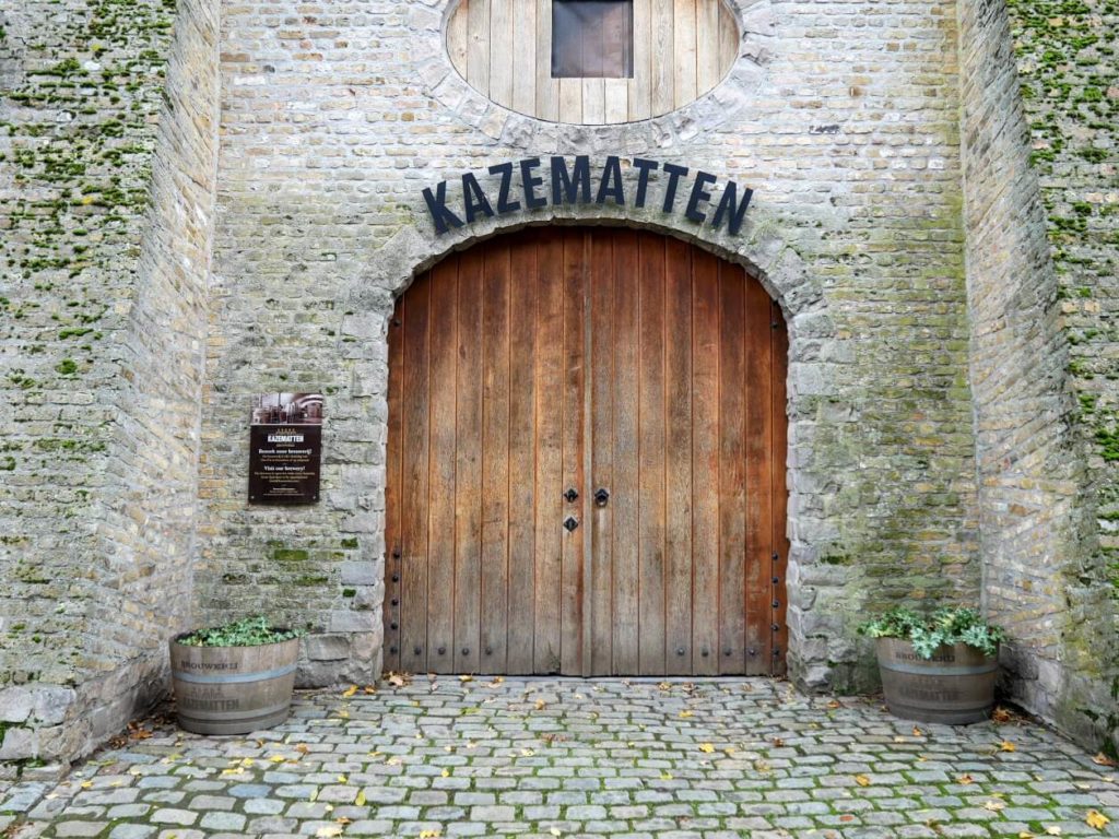 entrance to kazematten brewery in Ypres