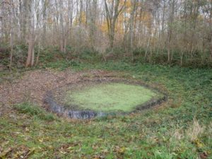 First world war in Flanders bomb craters in Flanders