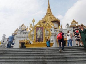 Wat Traimit temple in Bangkok Thailand
