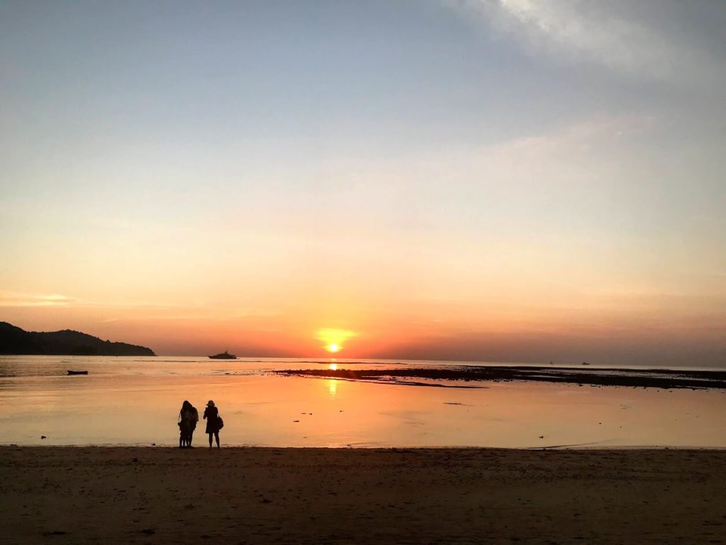 Sunset at Nai Yang beach