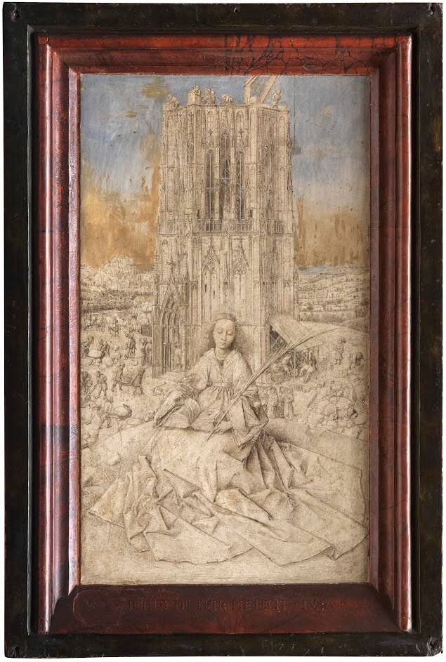 Jan van Eyck saint barbara painting
