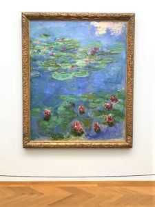 Claude Monet the Water lilies with pink flowers