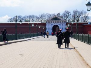 Entrance to Peter and paul Fortress in Saint Petersburg