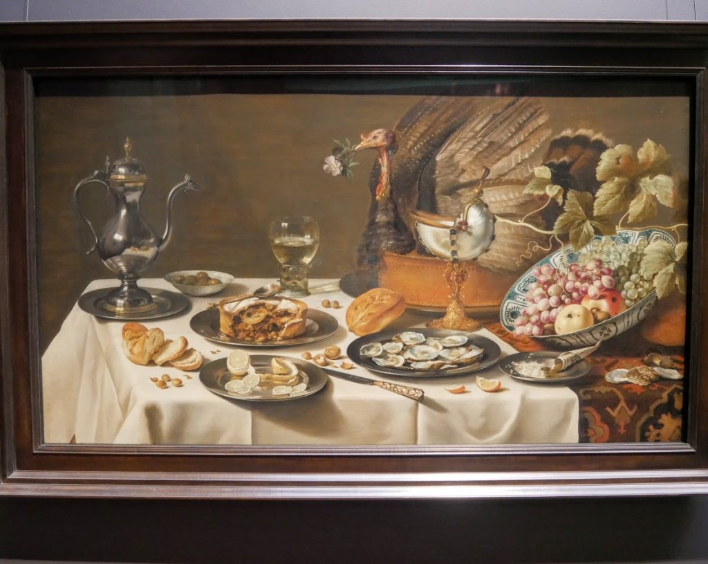 Rijksmuseum still life painting with a turkey