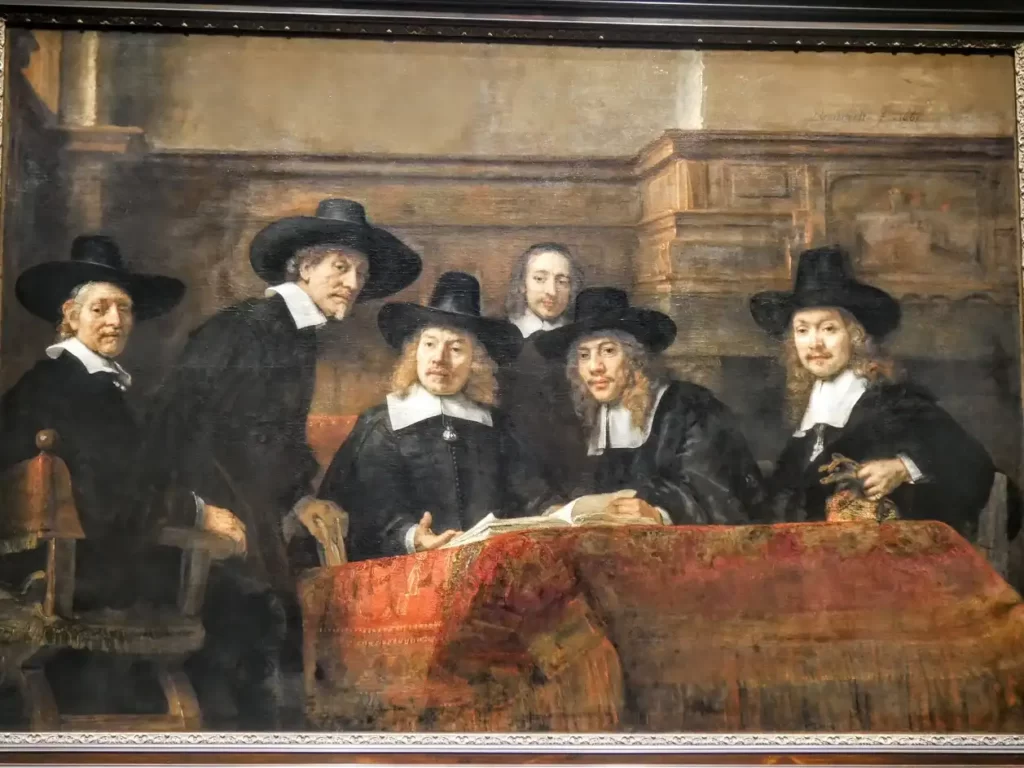 The Syndics painting by Rembrandt at the Rijksmuseum
