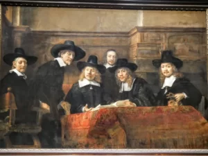 The Syndics painting by Rembrandt at the Rijksmuseum