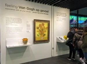 Van Gogh Museum in Amsterdam reproduction of the sunflowers